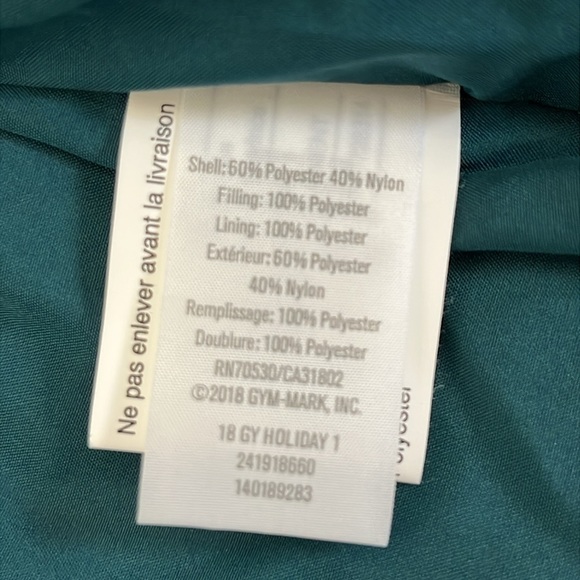 NWT Gymboree Baby Puffer Coat Size 18-24 M Forrest Green Velvet Full Zip Hooded - Picture 8 of 13